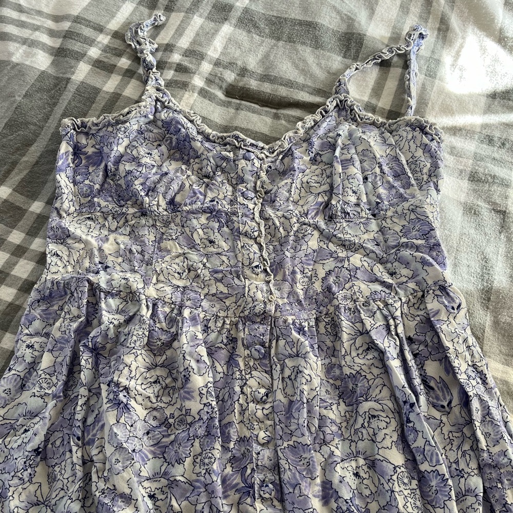Patrons of Peace size medium midi sun dress, floral print, maternity